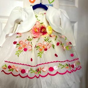 Beautiful baby girl dress worn only for 2 hours